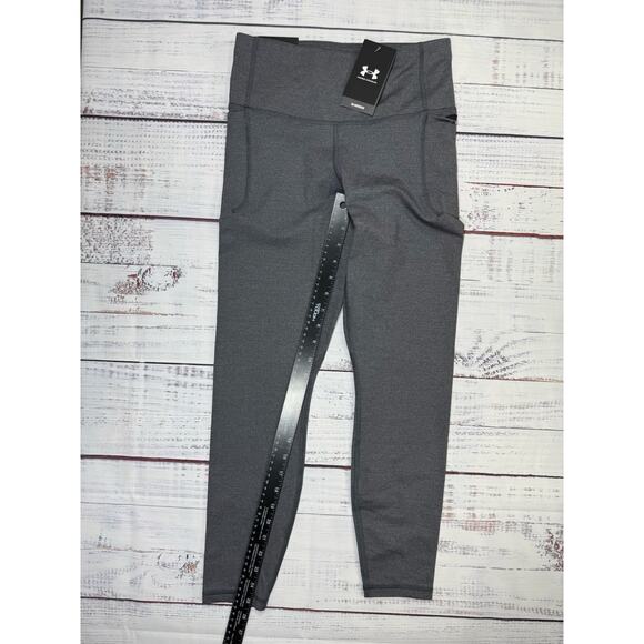 Under Armour Leggings Women's Size SM Short Meridian Fitted High Rise Ankle Gray - Picture 6 of 7